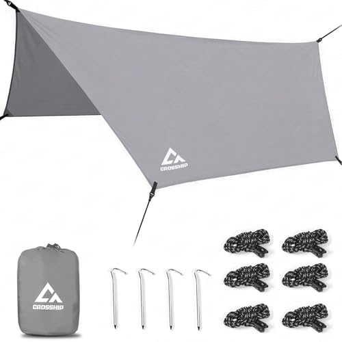 CROSSHIP Hammock Rain Fly Tarp – 3000 mm Waterproof...