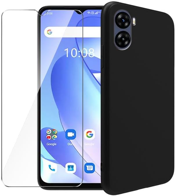 WDMYLFTW Funda para Umidigi G3 Plus + protector de pantalla de vidrio templado - Silicona transparente suave flexible parachoques a prueba de golpes