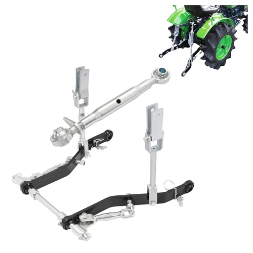 Wutist 3 Point Hitch Kit Compatible with Kubota B-Series Tractors Category CAT 1 Steel White Zinc