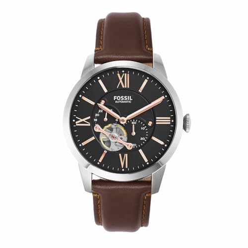 Fossil Townsman Watch for Men, Mechanical Automatic Movement with Stainless Steel Or Leather Strap