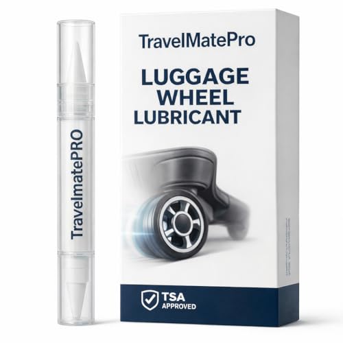 Luggage Wheel Lubricant Pen – Fix Stuck Suitcase Wheels Instantly – Smooth Rolling Travel – TSA Approved – TravelmatePro