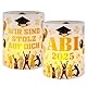 BOOMTOP 12 Windlicht Tischdeko ABI 2025 Deko Abitur Teelichter Prüfung Bestanden Geschenk Windlichter Mini Kerzen Lichthülle Wir sind stolz auf dich Abschlussfeier Deko Teelicht Kerzen Verzieren