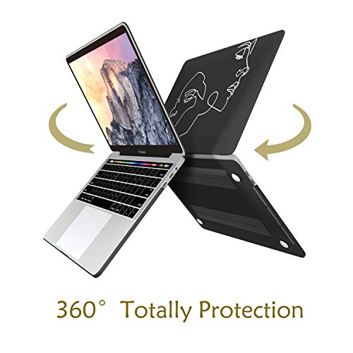 VAESIDA New MacBook Pro 13 Inch Case, Hard Laptop Cover Case & Keyboard Cover & Screen Protector Only Compatible New Mac Pro 13 Release 2016-2019 (Pro 13 Model A2159/A1706/A1708/A1989) (Face Sketch) - Thumbnail 6