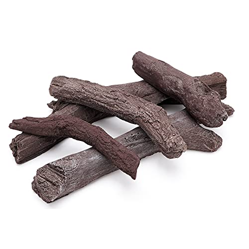 Stanbroil 5 Piece Set of Fireplace Wood Logs for All Types of Ventless, Gel, Ethanol, Electric, Propane, Indooror or Outdoor Fireplaces and Fire Pits Stanbroil 5 Piece Set of Fireplace Wood Logs for All Types of Ventless, Gel, Ethanol, Electric, Propane, Indooror or Outdoor Fireplaces and Fire Pits