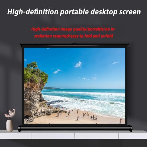 Pantalla de proyección manual portátil de 46" 16:9 miniatura 5