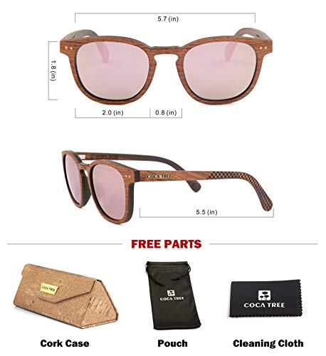 HD Polarized Wood Sunglasses for Men and Women UV400 Protection Sports Classic Retro4