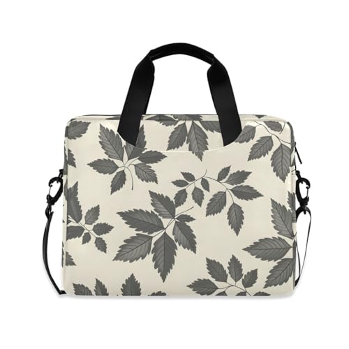 Maletín para portátil ALAZA beige patrón hojas 13-15.6 pulg miniatura 1