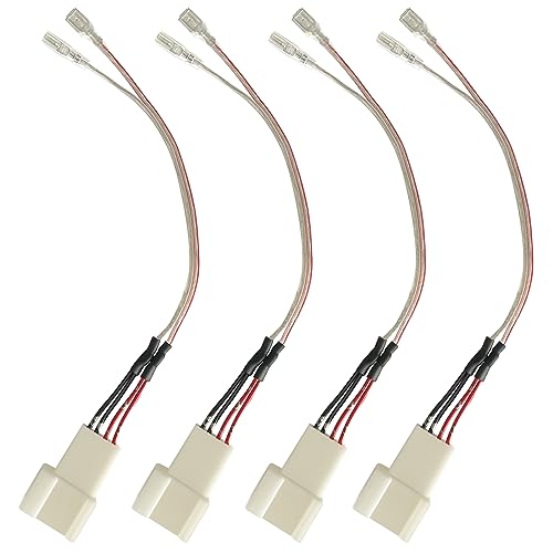 Image of Car Dash Tweeter Speaker Wiring Harness Replacement for Toyota Corolla /Camry 2012-2020, RAV4 2015-2019, Subaru Forester /Impreza 2012-2020 Speaker Wire Adapter Connector Plug, 4PCS