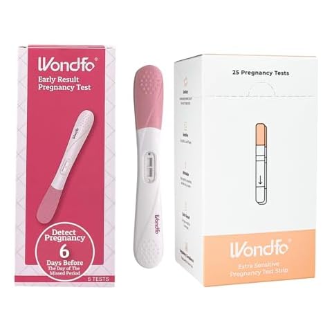 Wondfo Early Result Pregnancy Test Strips and Sticks - Get Results 6 Days Sooner Than Missed Period-Sensitive and Accurate HCG Testing Kit at 10 MIU/ml Cut-Off Cover