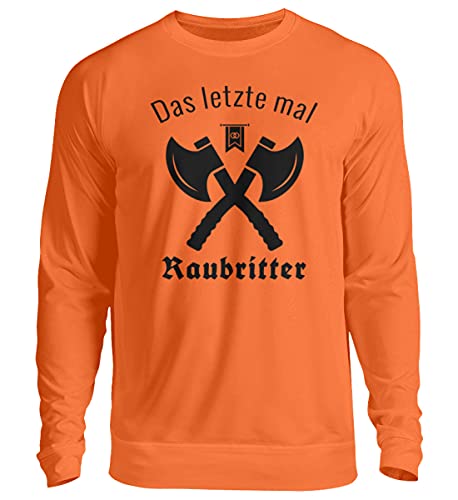 Pull orange unisexe M fini les vêtements ternes en hiver