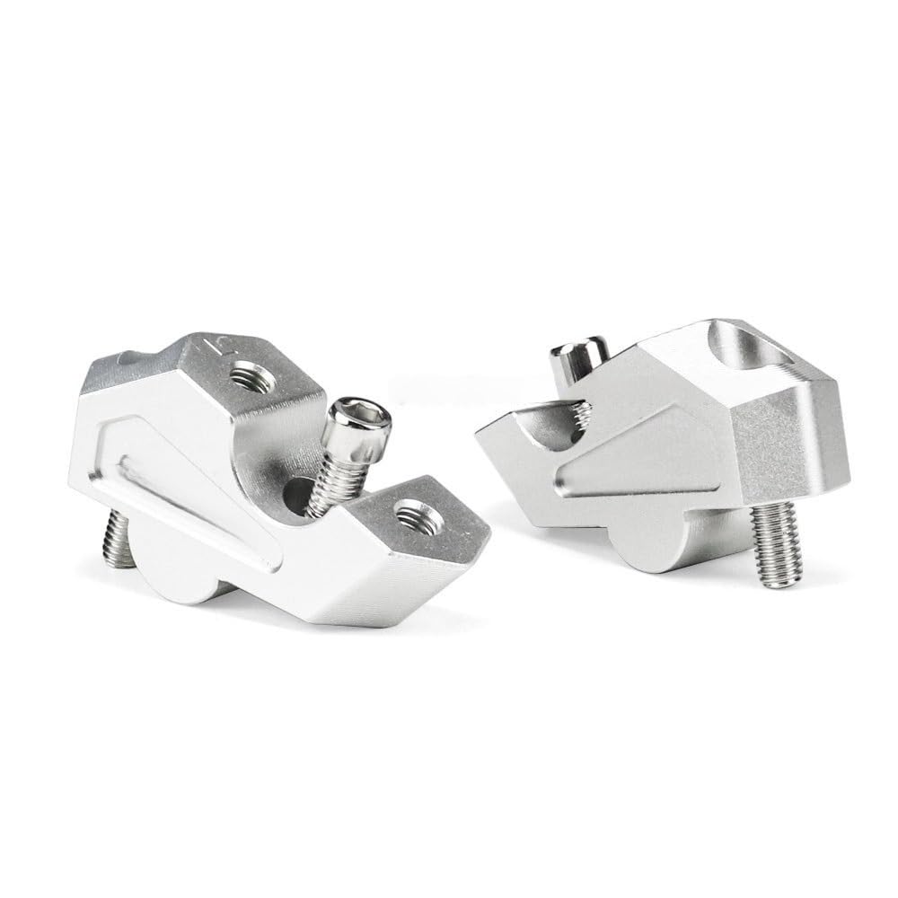 Riser Manubrio Moto Adatto Per BMW F800GS F800 F 800 GS 2023 2024 2025 Accessori Maniglia Bar Indietro Movimento Ascensore(Silver-No Logo)