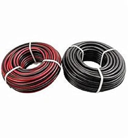 Microtek Solar DC Cable XLPO TUV Protected 10 sq.mm 10 Meter (10m Red, 10m Black)