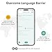Language Translation Earbuds, 3-in-1 Fast Translator Earbuds 150 Languages & Accents Online Translation, Spanish Translation Earbuds in Real Time fit iOS & Android