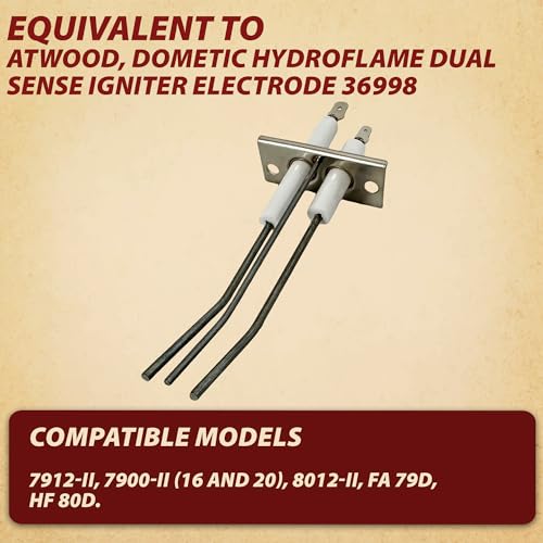 Image of Pellethead Replacement Atwood, Dometic HydroFlame Dual Sense Igniter Electrode, 36998
