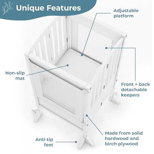 image for Guidecraft Kitchen Helper® Toddler Tower Step Stool - Contemporary - 