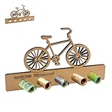 Zueyen Regalo de bicicleta, regalos de madera, hucha para bicicleta, regalo de dinero para ciclistas, regalo de dinero para amigos, familia, amantes