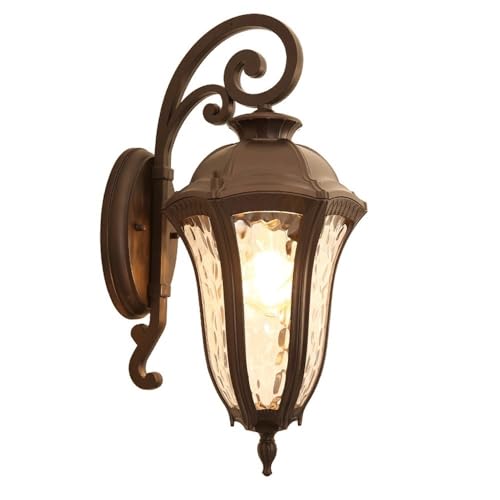 Lanterne murale extérieure étanche style européen 62cm luminaire grand format porche