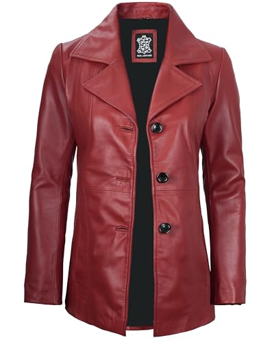 Image of Blingsoul Womens Real Leather Jacket - Asymmetrical Leather Jackets for Women