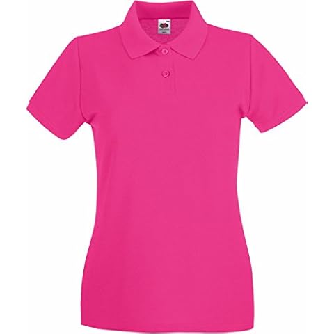 Damen Kurzarm Premium Polo T-Shirt Größen Cover