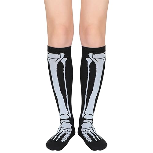 Image of Zando Striped Knee High Socks for Women Athletic Running Long Tube Socks Casual Knee High Stockings