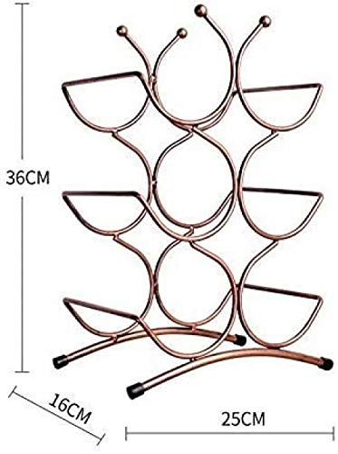 Soporte para botellas de vino 3 niveles 3 botellas miniatura 3