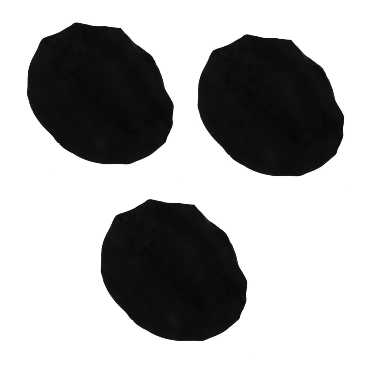 3stücke Seidene Schlafhaube Für Damen Verstellbare Nachtmütze Für Haarpflege Schutz Für Mittellanges Und Kurzes Haar Schwarz Atmungsaktiv Und Sanft Zur Haut