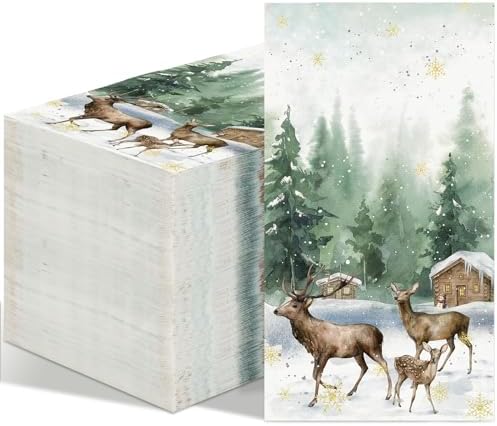 100 Pcs Christmas Disposable...