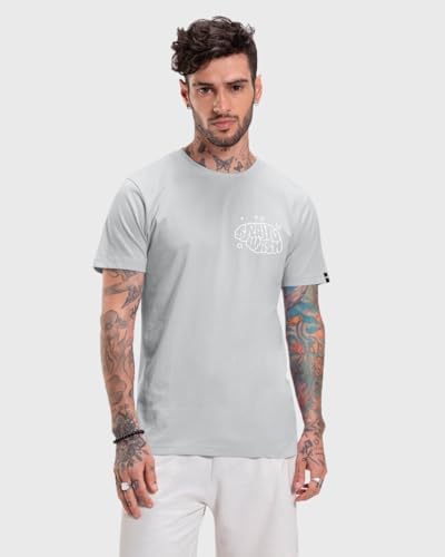 Image of Bewakoof Men's Game Over Printed 100% Cotton T-Shirt - Regular Fit, Round Neck, Half Sleeves