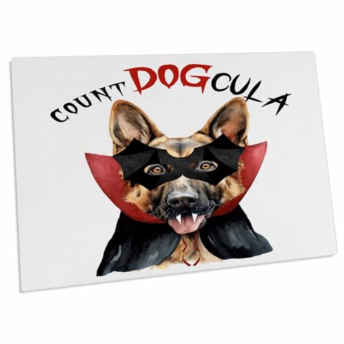 3dRose Halloween German Shepherd Pad Grande para Escritorio miniatura 1