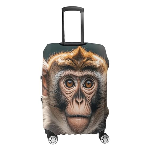 Cute Monkey Luggage Cover Elastic Suitcase Protector Case Anti-Scratch Washable Baggage Covers Protector For Traveling, Aircraft Consignment L4