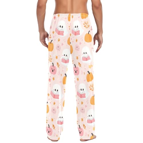 Cute Spirits with Men's Cotton Pajama Pants with Pockets and Drawstring Comfortable and Stylish,S3