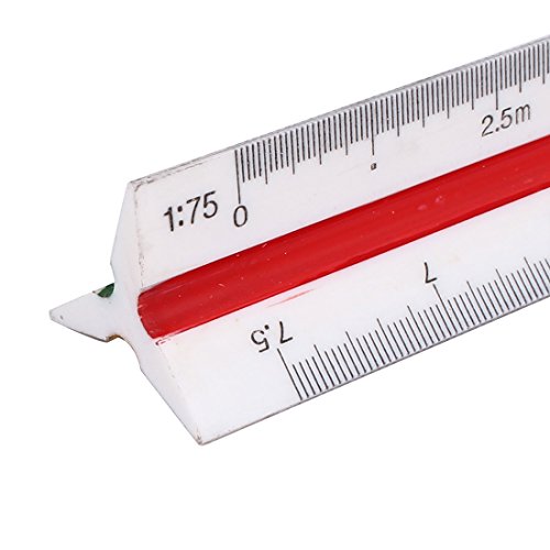 Regla triangular de plástico para escalar y medir 1 Set miniatura 4