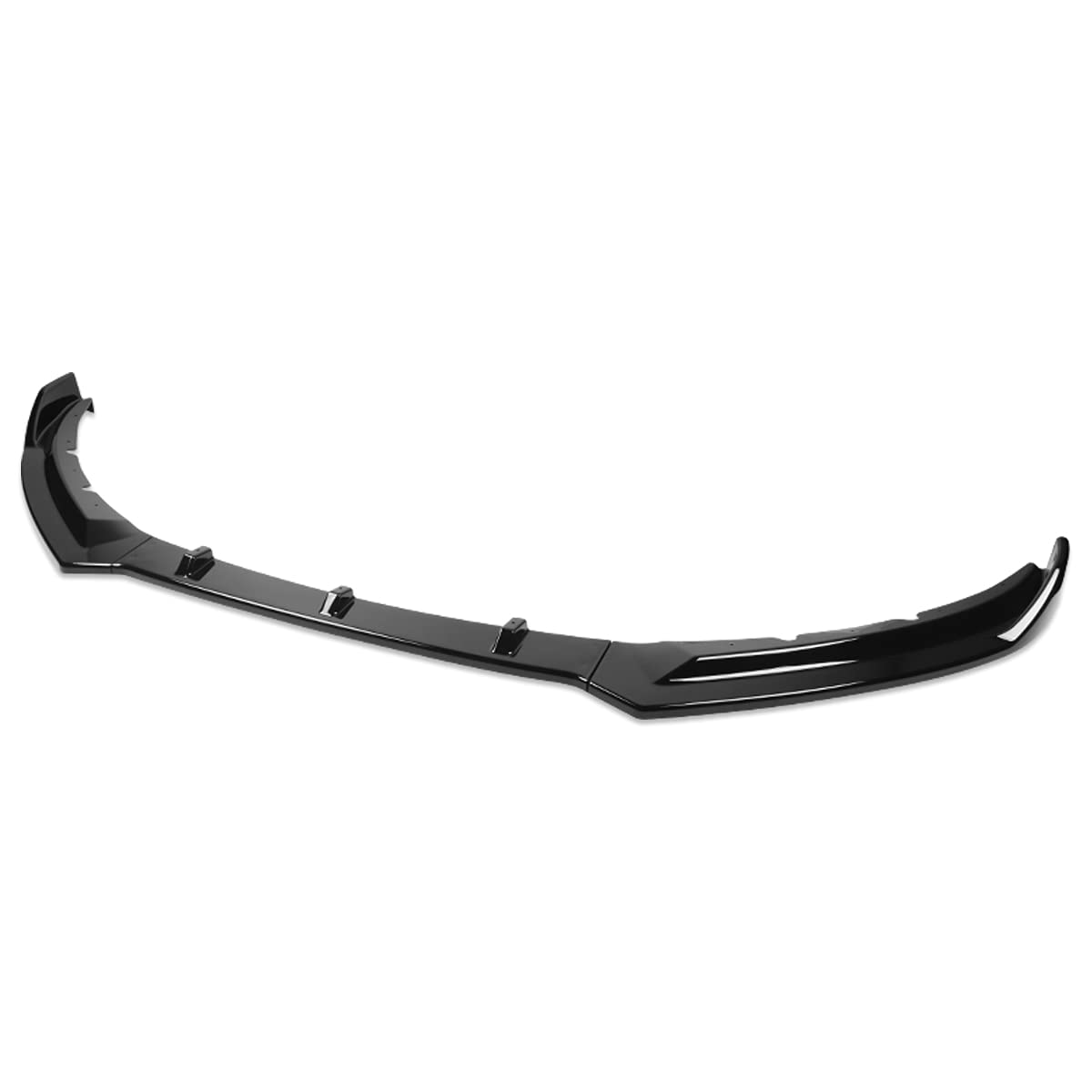 DNA MOTORING 3PCS STP-Style Front Bumper Lip Compatible with 2016-2019 Jaguar XE,Gloss Black, 2-PU-572-PBK