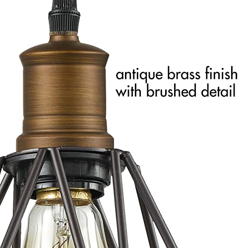 Image of YUBOLE Plug in Pendant Light - 16ft Cord Apartment Friendly｜No Drill Vintage Industrial Hanging Lamp｜ETL Certified for Bedroom /Kitchen｜Edison Bulb Compatible