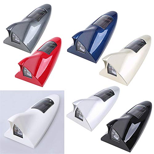 Car Security Solar Power Energy LEDWarning TailLight Shark Fin Antenna universal Security Car Solar Power Energy LED Warning Anti-tailing Shark Fin Antenna new Black Security Car