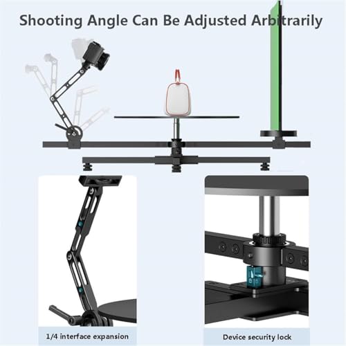 Image of 360 Spinning Camera Rig Video Rotating Platform Professional Video Equipment Panoramic Rotating Shooting Stage with Device Security Lock