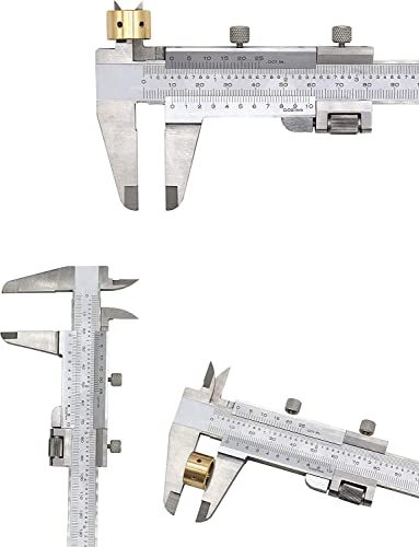 Image of Vernier Caliper - Extra Long Stainless Steel Precision Measuring Tool (0-300mm / 0-12 Inch) for Inside, Outside, Depth & Step Measurement (300mm manual caliper)