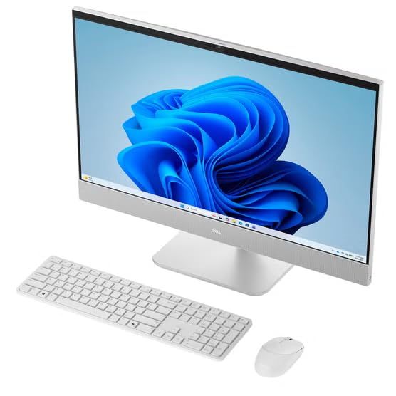 Image of Dell All in One Desktop Computer EC27260, Intel Core Ultra 7 355 Processor, 64GB DDR5, 4TB SSD, 27 Inch FHD Touchscreen, Wi-Fi 7, BT6.0, Intel Graphics, Business All-in-One PC, Windows 11 Pro