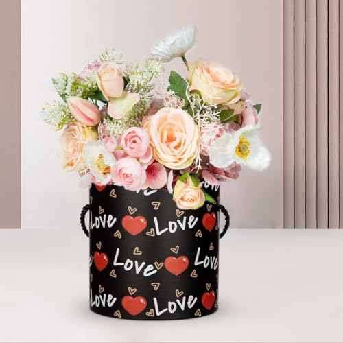 Boîtes cadeaux rondes avec couvercles pour la Saint-Valentin et fêtes