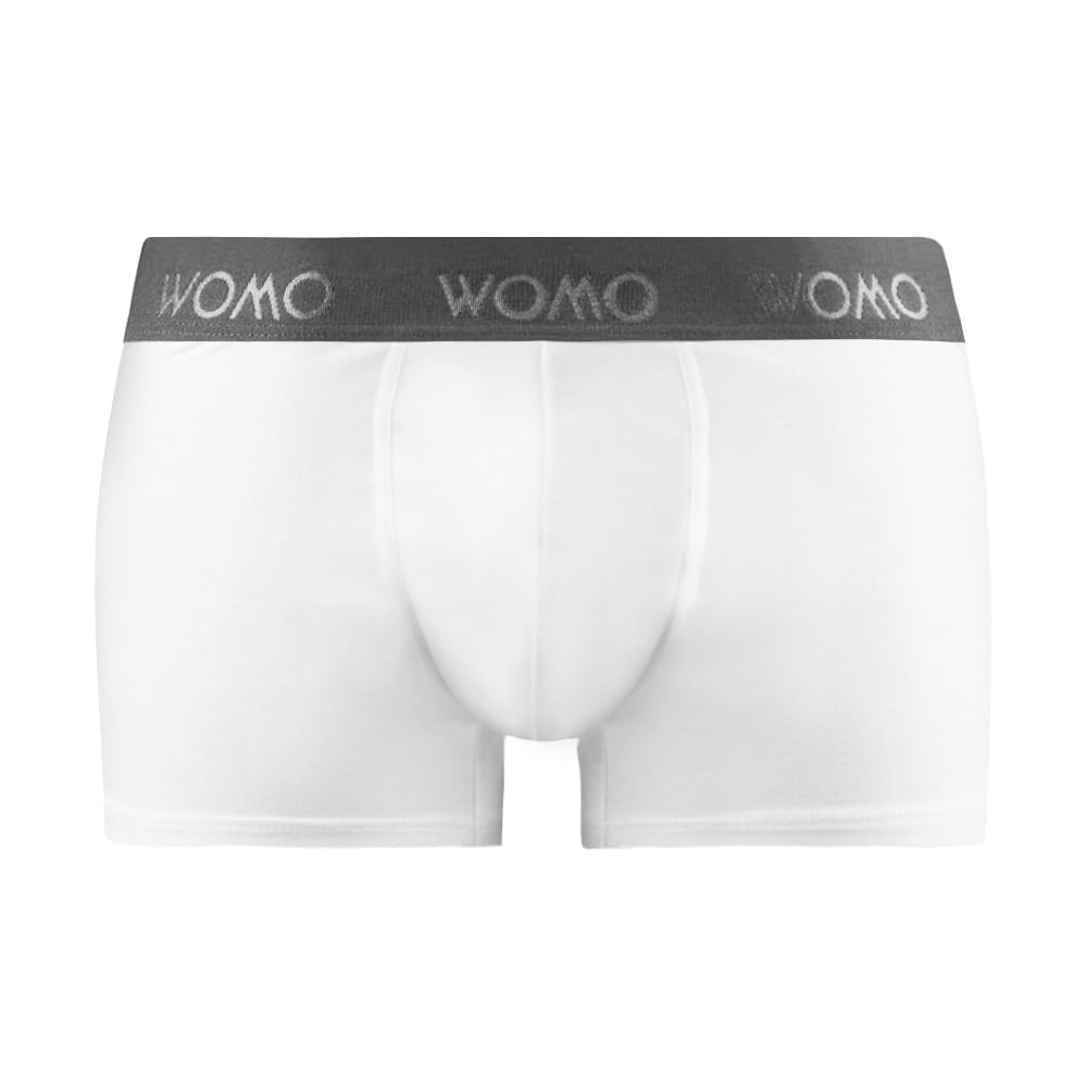 Womo Underwear casual boxer bianco S Base Layer,