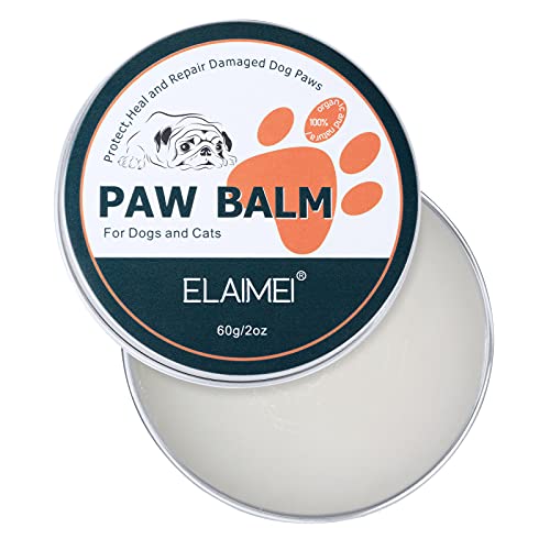 ELAIMEI Dog Paw Wax (2 Oz) - Natural Paw Balm for Dogs Heal and Repair Damaged Dog Paws, Pet Paw Protection Against Heat, Hot Pavement, Sand, Dirt, Snow for All-Season.
