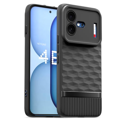 Image of Outlouders Back Cover for Nothing Phone 4b 5G | Full Camera Protection | TPU Soft Flexible Shockproof Bumper Case (Black)