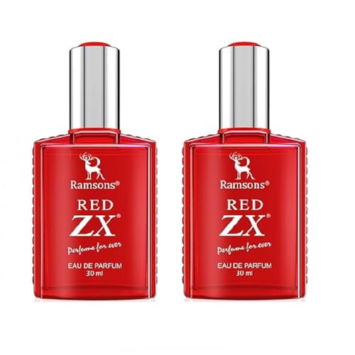 Ramsons - RED ZX Eau De Parfum | 30 ML x 2 | Perfume for Men | TN - Bergamot, Lemon, Lavender, Rosemary, Basil | MN - Carnation, Jasmine, Allspice | BN - Cedar, Patchouli, Mossy