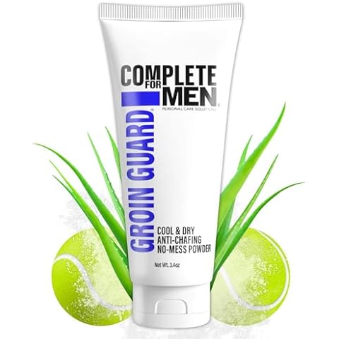 COMPLETE FOR MEN - Groin Guard Anti Chafing Cream: Talc Free, Aluminum Free, Natural Odor Control, Anti Fungal Cream for Men, Non Greasy, Cool & Dry, Friction Defense, Chafe Protect for Private Parts Cover