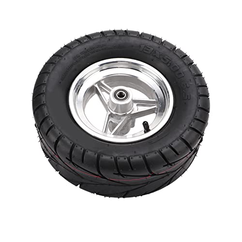 13X5.00?6.5 Rubber Tubeless Tire with Stainless Steel Hub, Thicken Electric Scooter Vacuum Tyre Accessory