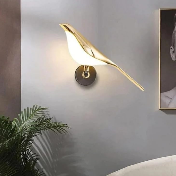Zingy mahaur Indoor Wall Lamp Interior Wall Light Gold Plating Acrylic for Bedroom Drawing Room Lobby Night Lamp Decoration Lamp for Bedroom Living Room..