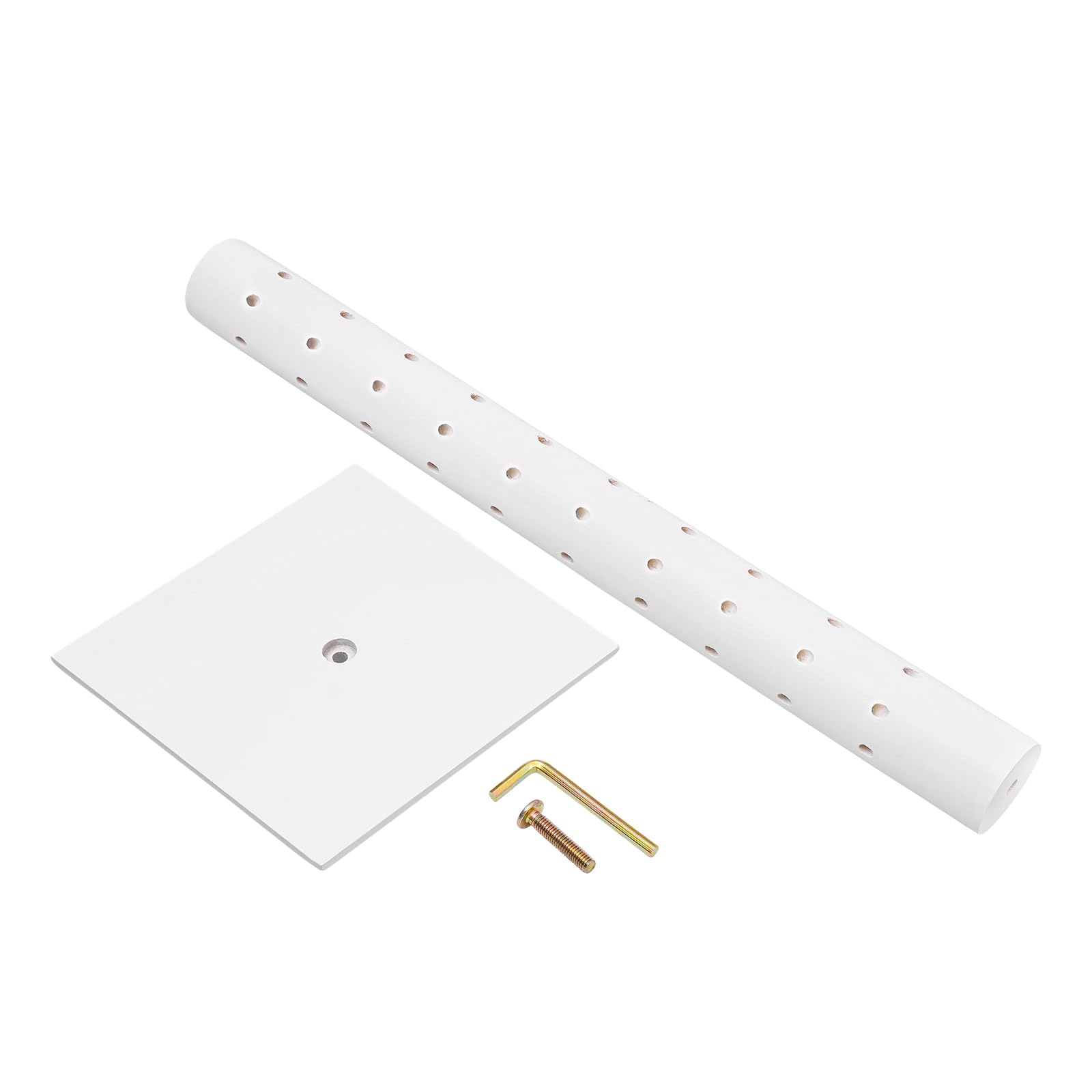 Soporte para piruletas de madera con 62 agujeros, para caramelos, para fiestas, cumpleaños, aniversarios, bodas, tiendas, cumpleaños, decoración (blanco)