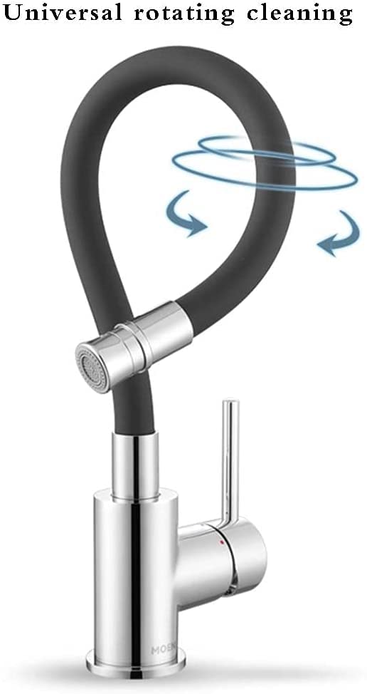 Robinet en matériau polymère propre à double sortie pour évier