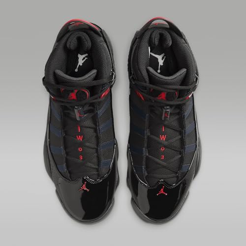 Jordan 6 Rings Men's Shoes (322992-026, Black/Anthracite/Fire Red)4