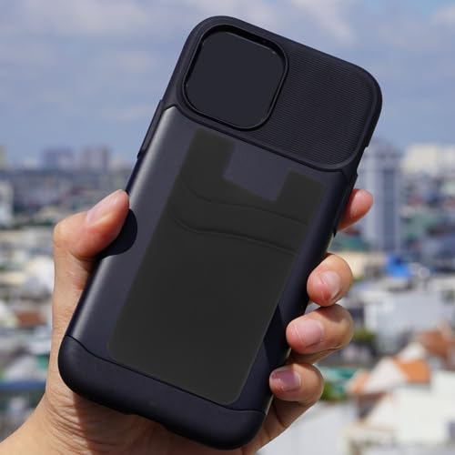 Funda para 3 tarjetas de silicona Mipcase con soporte adhesivo multicapa para móviles 3
